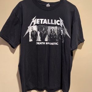 Vintage Metallica Death Magnetic Tour T-Shirt Size Large Rock Metal